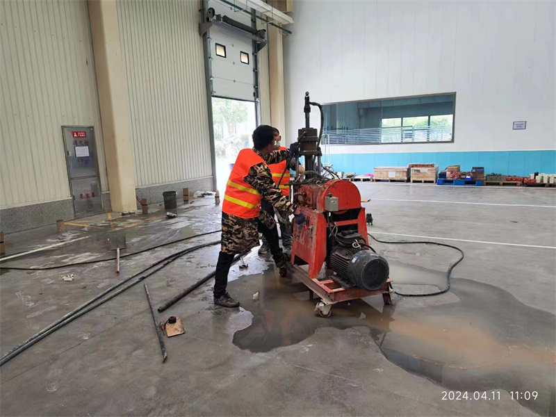 福山厂房地面下沉塌陷注浆加固施工